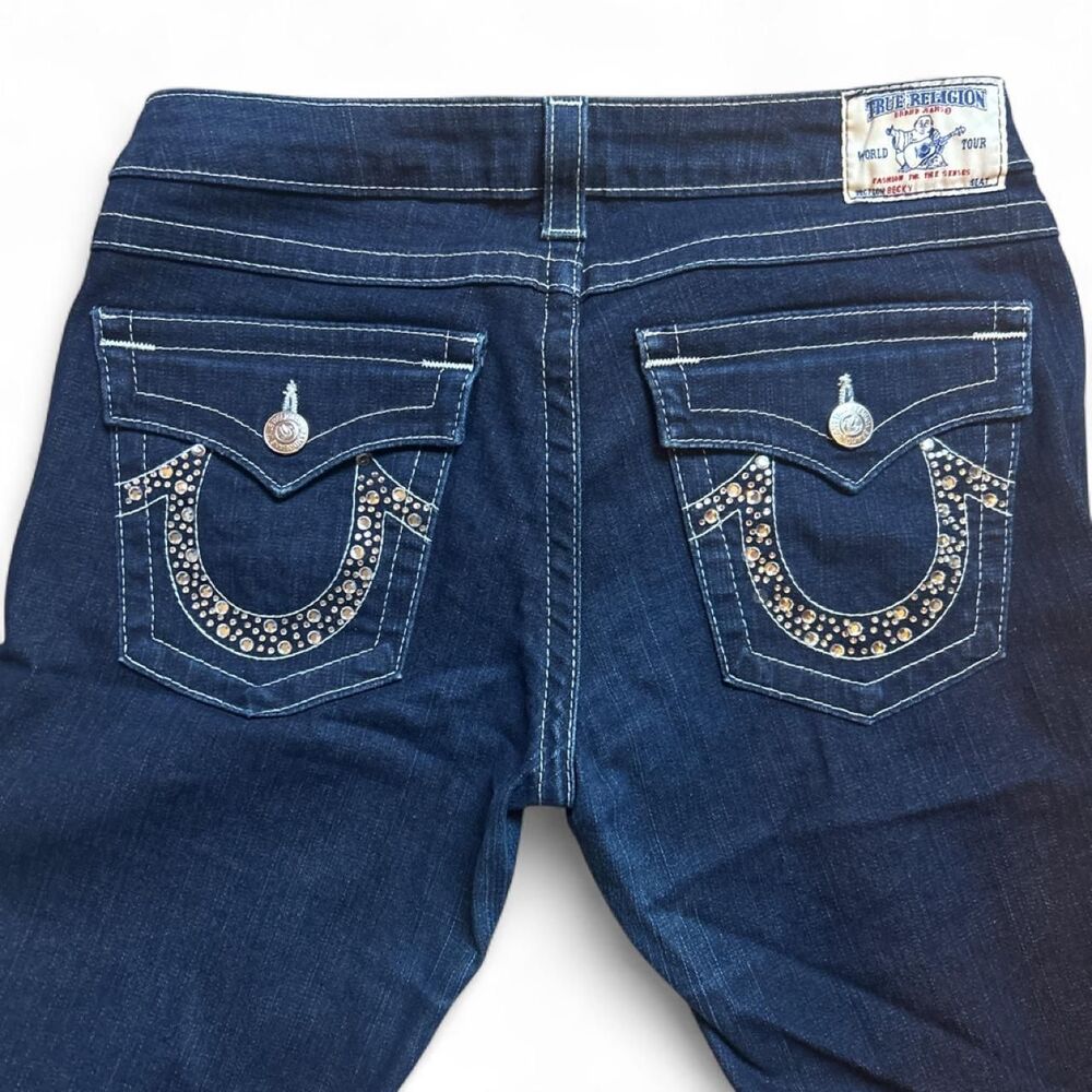 True-religion Women's Navy and Blue Jeans